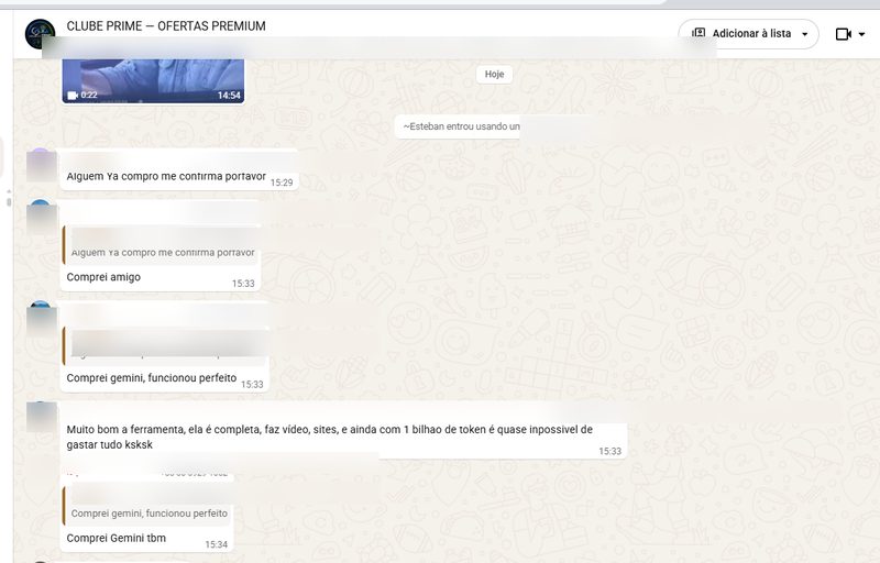 Grupo VIP de clientes
